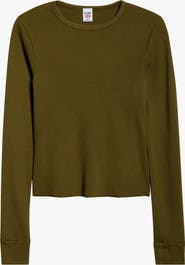 Re/Done Long Sleeve Waffle T-Shirt