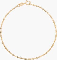 Aurate New York Barely There Chain Bracelet