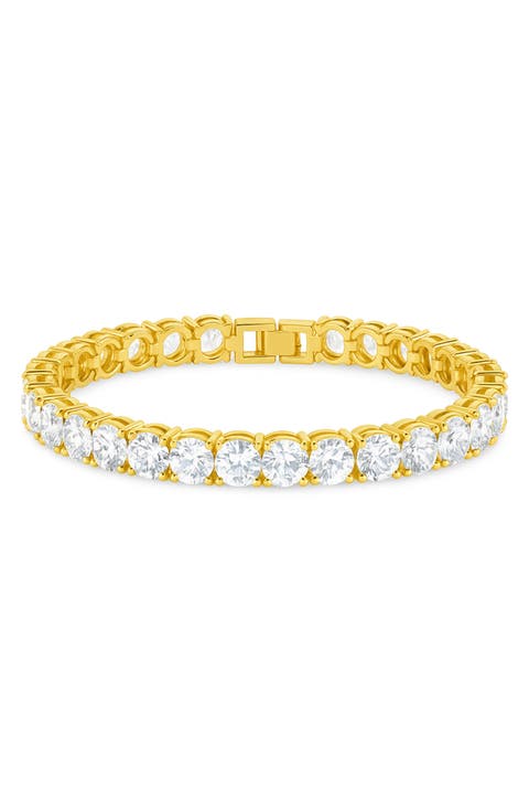 Round Cut Cubic Zirconia Tennis Bracelet