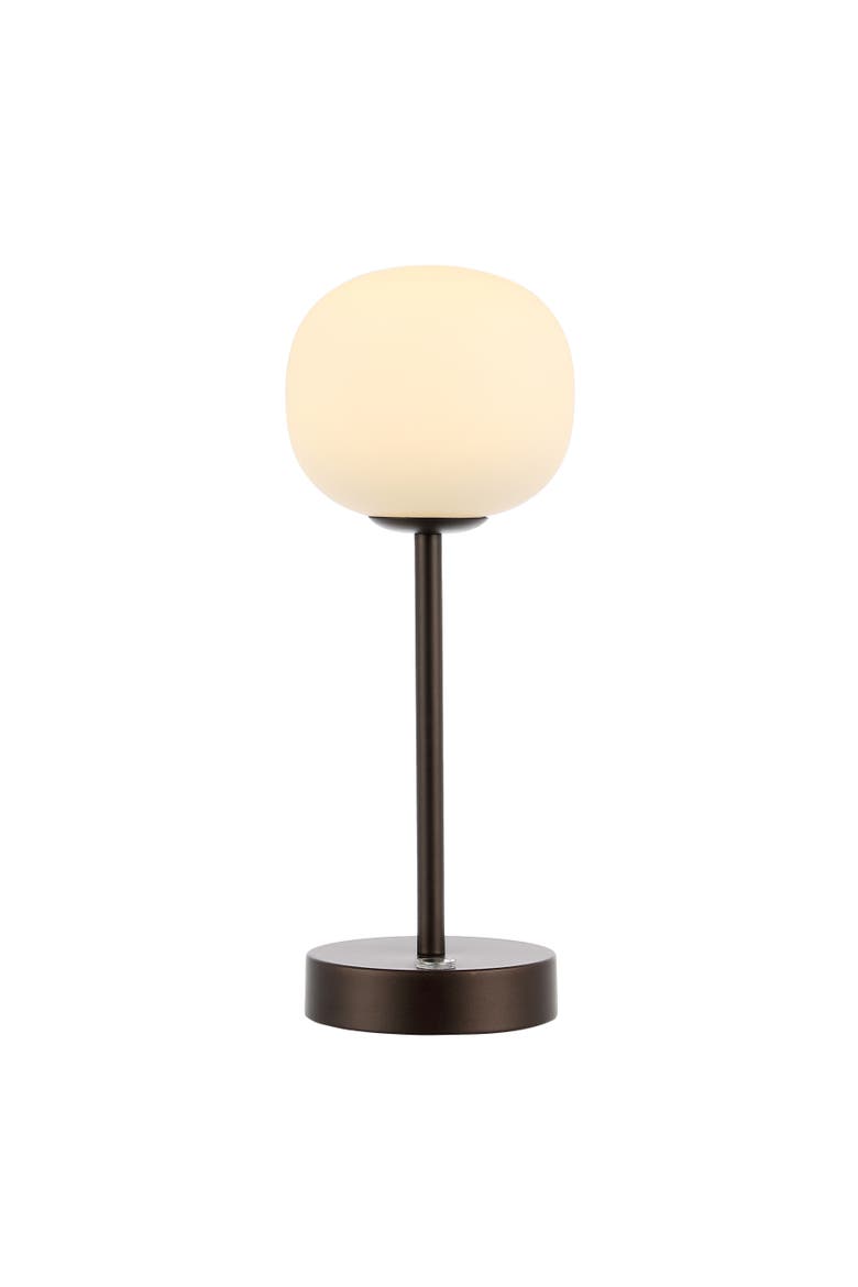 Natalia Modern Minimalist Iron Rechargeable Integrated Portable LED Table Lamp, Main, color, Oil Rubbed Bronze