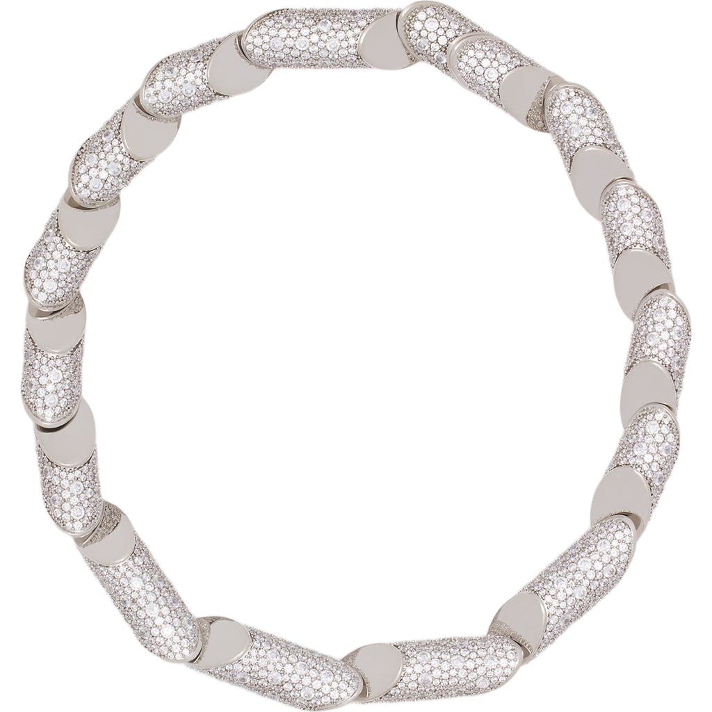 Lanvin Haute Sequence Rhinestone Necklace In Metallic