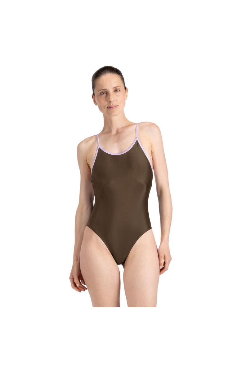 Wallien Liberty Racerback Performance Swimsuit - Women's, Main, color, Coffee/Lilac
