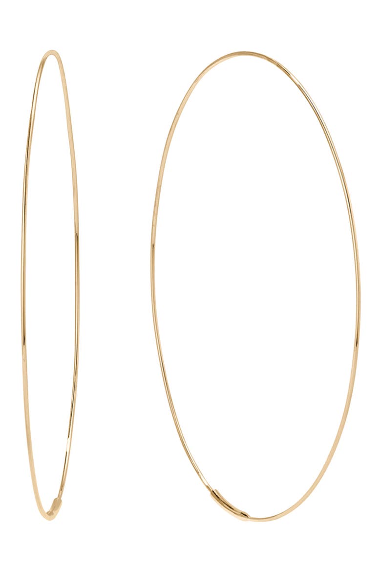 14K Gold Large Magic Hoop Earrings, Main, color, YELLOW