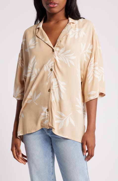 Beachside Oversize Button-Up Shirt