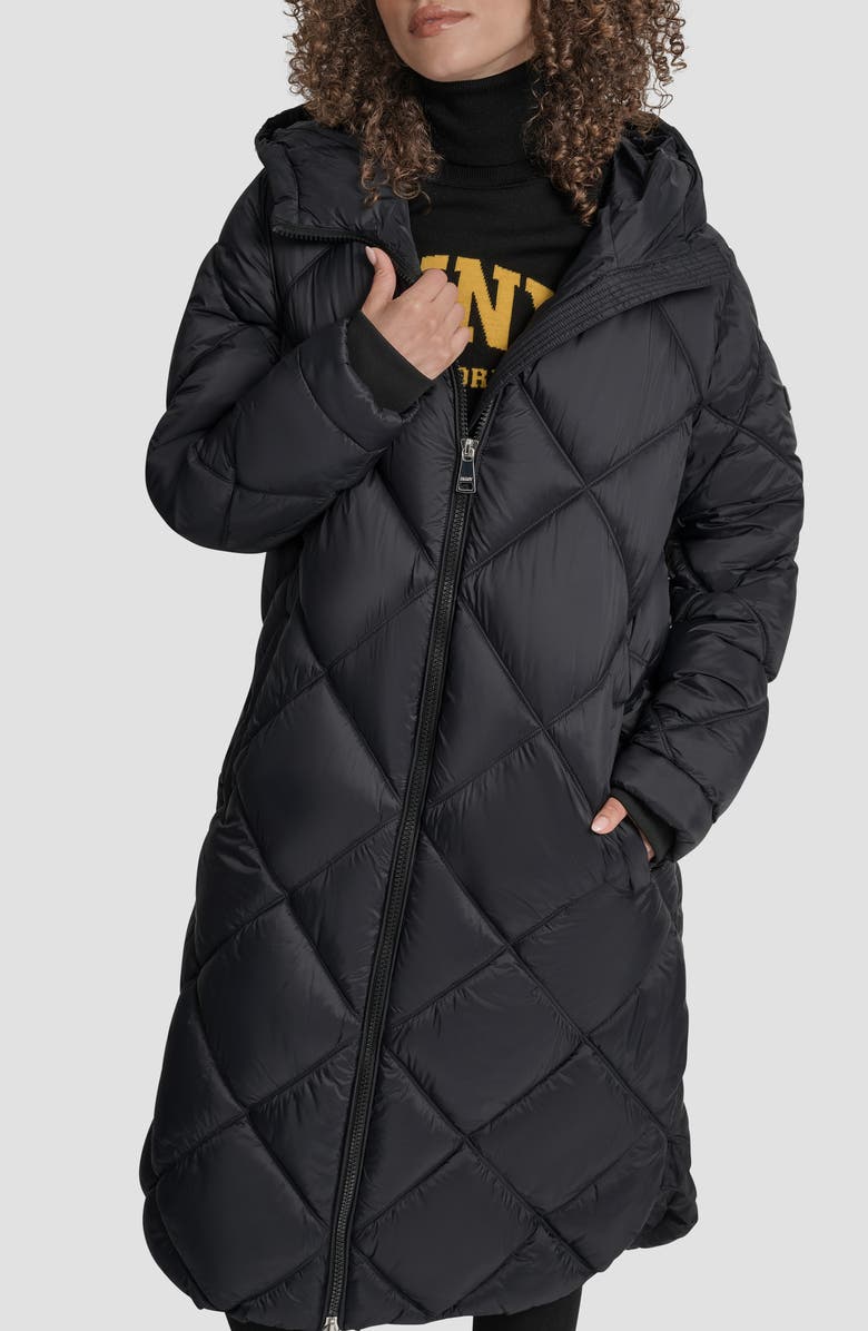 Diamond Quilted Puffer Coat