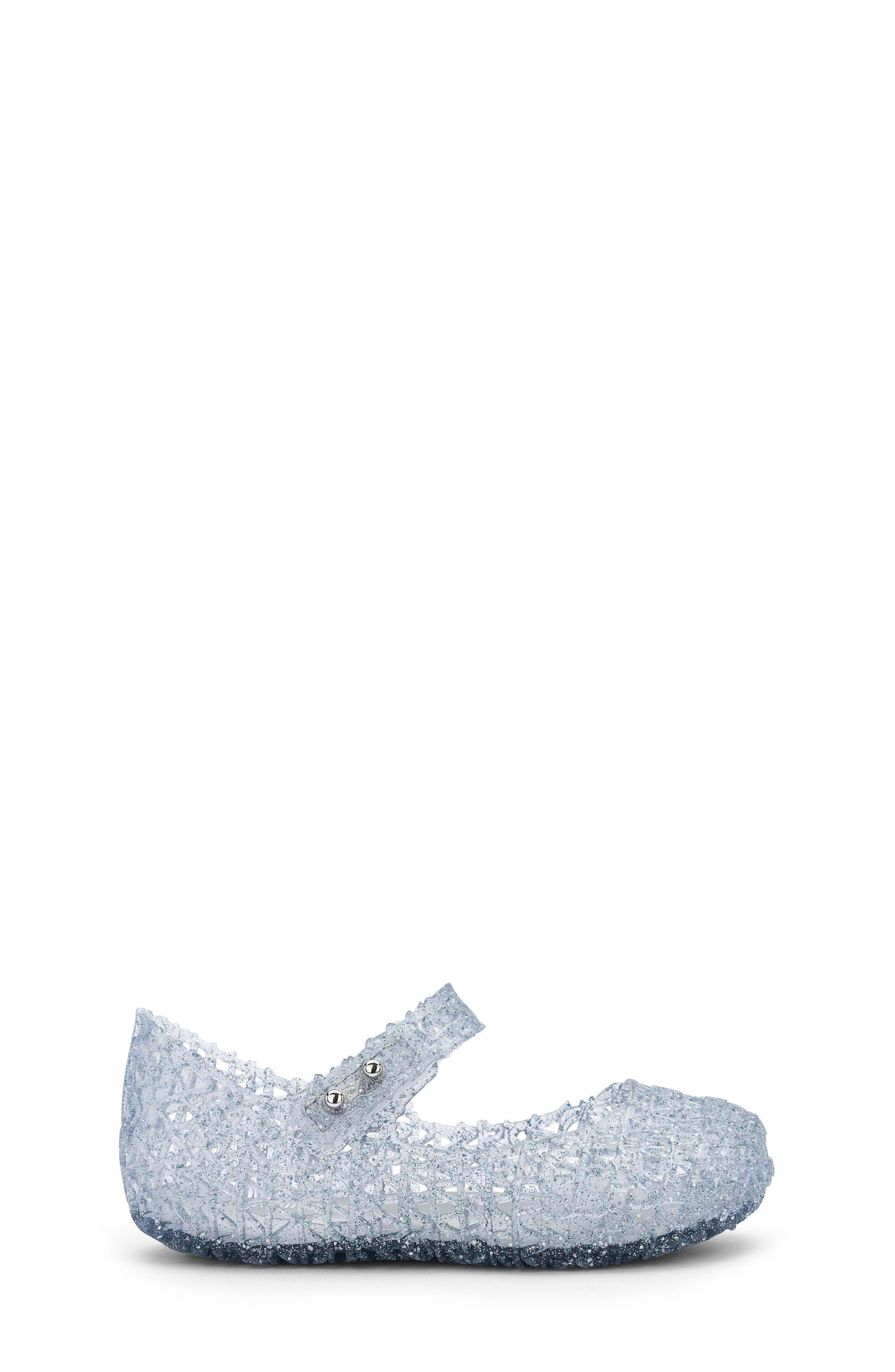 Mini Melissa Campana Mary Jane, Alternate, color, Glitter Clear
