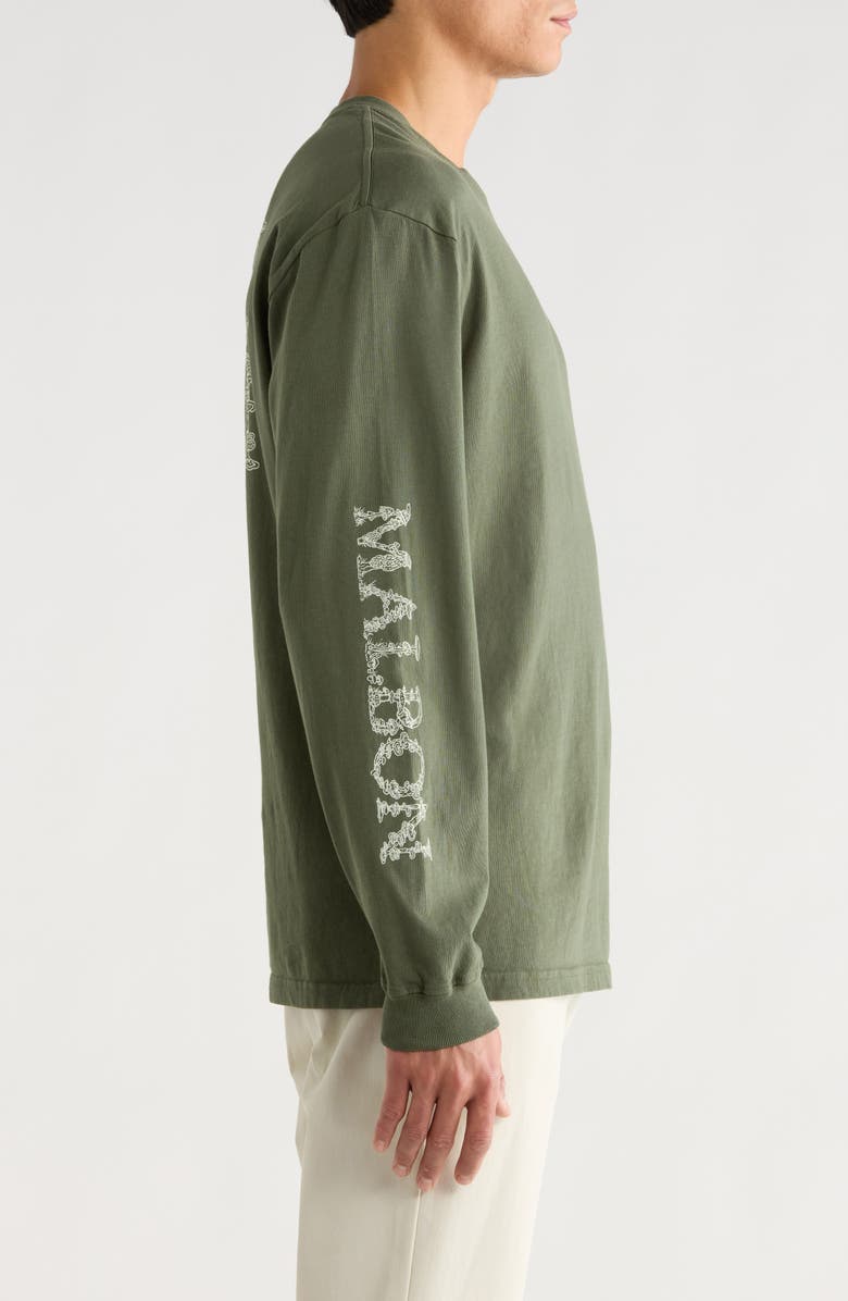 Malbon Golf Gorse Foraging Cotton Graphic T-Shirt, Alternate, color, Cavern