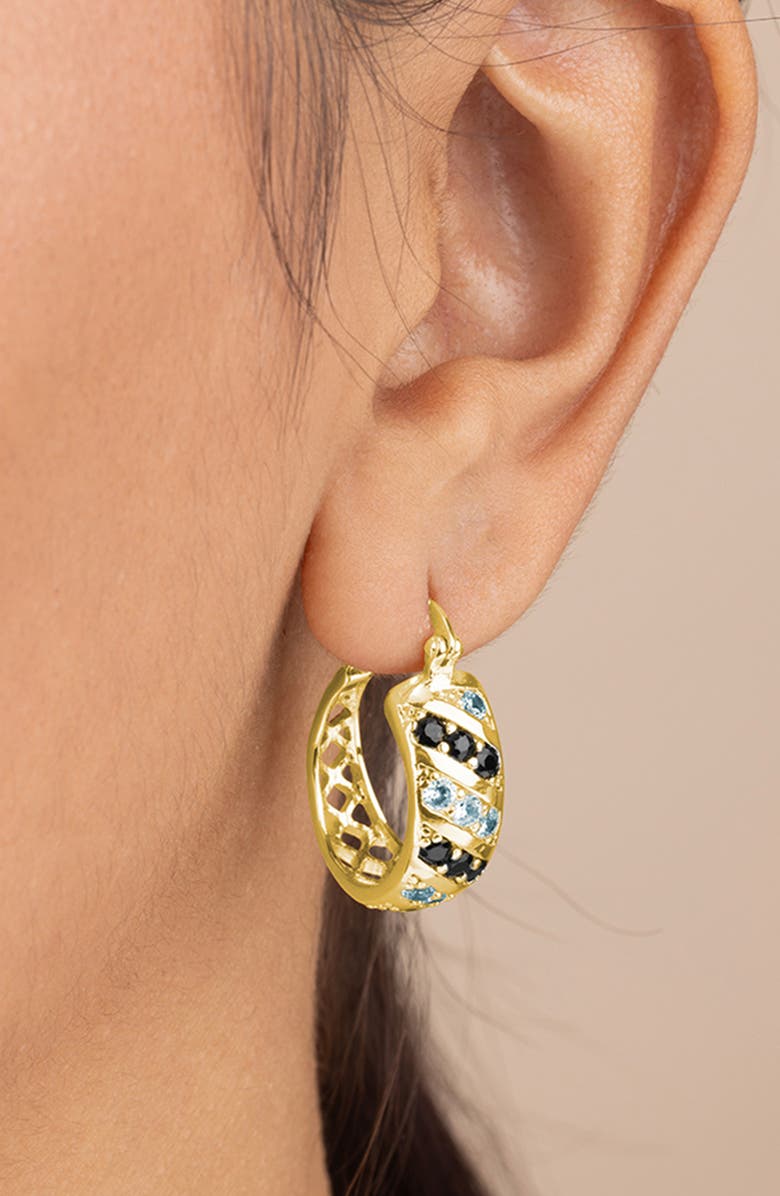 Sterling Forever Spiral Hoop Earrings, Alternate, color, Gold