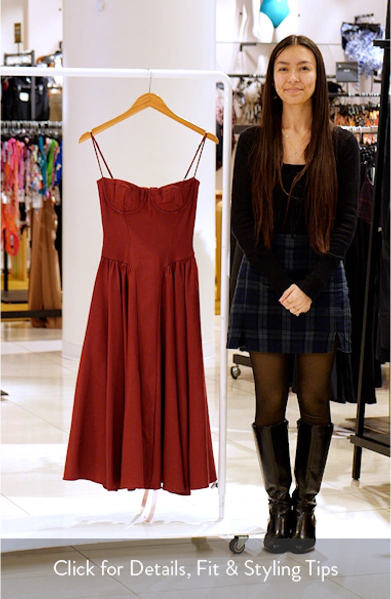 Samaria Corset Cocktail Dress, sales video thumbnail