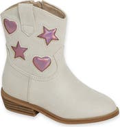 SHUSHOP Kids' Zimba Mini Faux Leather Western Boot