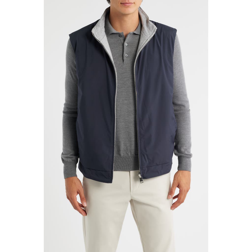 Aurélien Reversible Insulated Resort Vest In Blue