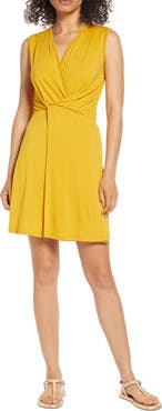Loveappella Drape Twist Dress