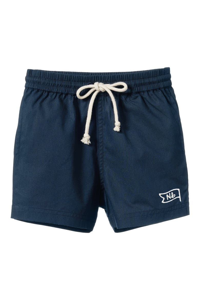 Kids' James Organic Cotton Drawstring Shorts, Main, color, NAVY
