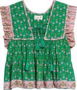 MILLE Chelsea Ruffle Cotton Blend Top