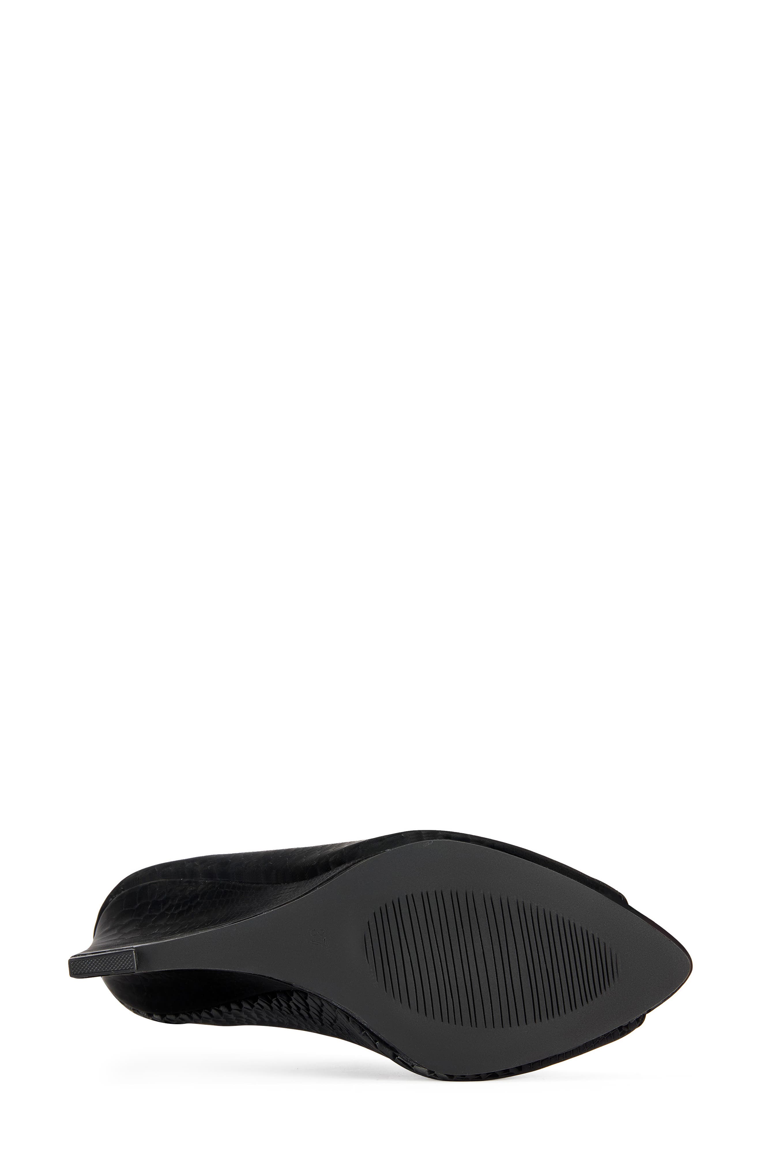 Nicoleta Snakeskin Embossed Wedge Pump, Alternate, color, BLACKMULTI