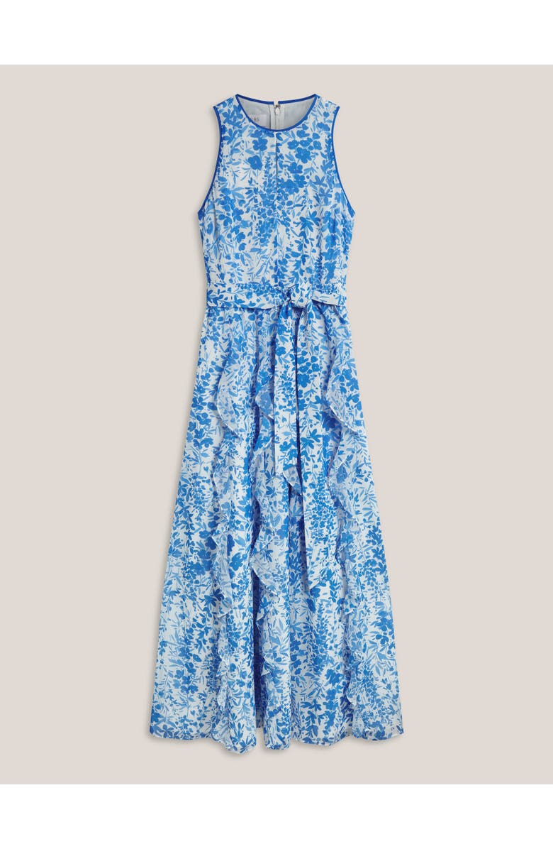 HOBBS LONDON Taryn Floral Ruffle Maxi Dress, Alternate, color, Ivoryblue