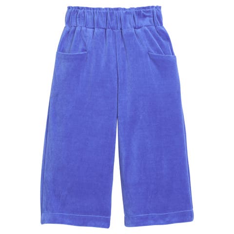 Kids' Cropped Velour Palazzo Pants (Toddler, Little Kid & Big Kid)