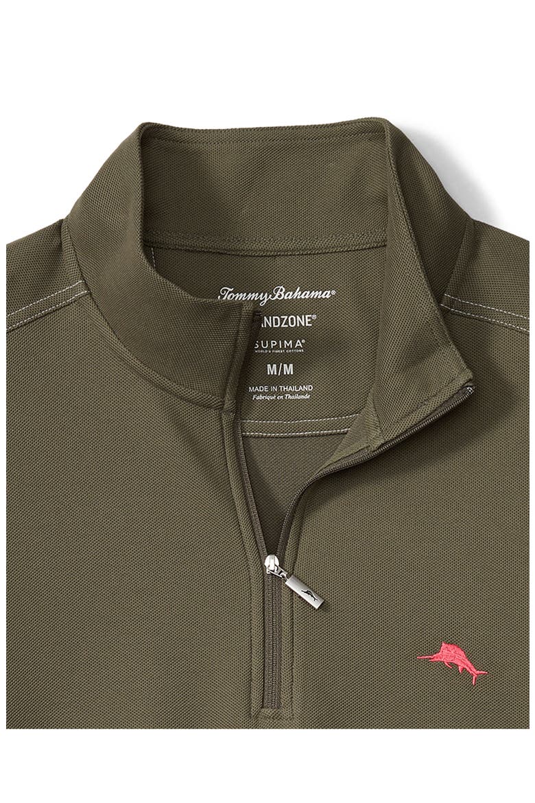 Emfielder 2.0 IslandZone® Quarter Zip Performance Pullover, Alternate, color, OAKMOSS