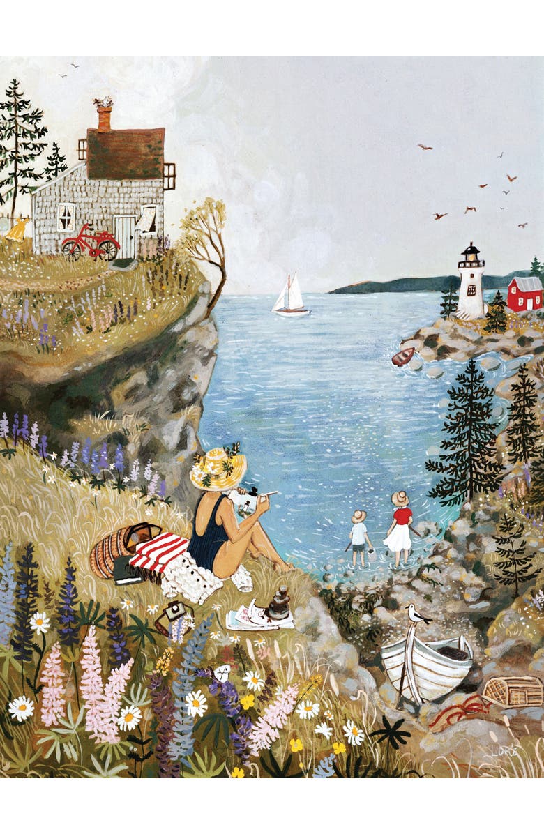 NEW YORK PUZZLE COMPANY Sea Cottage 1000 Piece Puzzle, Alternate, color, NO COLOR