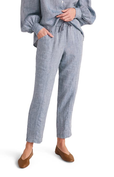 Linen Straight Leg Pants