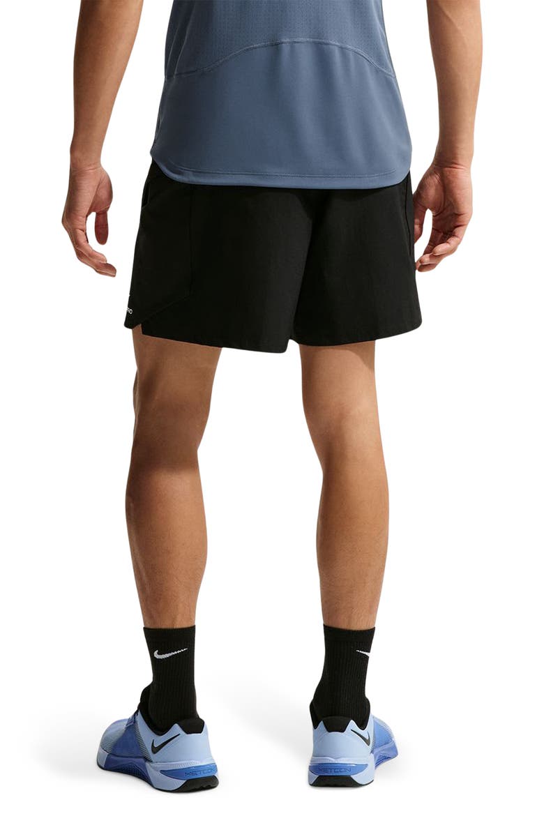 Pro Dri-FIT ADV 6-Inch Training Shorts, Alternate, color, BLACK/ WHITE