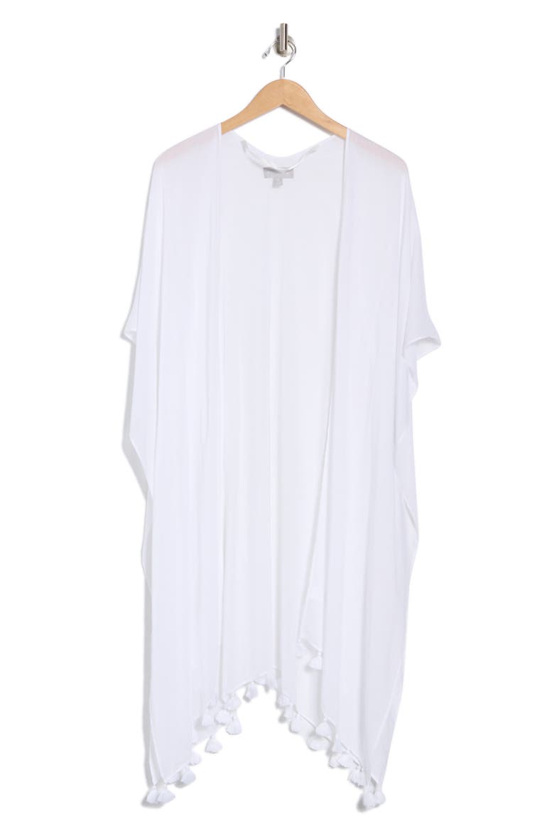 Print Tassel Duster, Alternate, color, WHITE