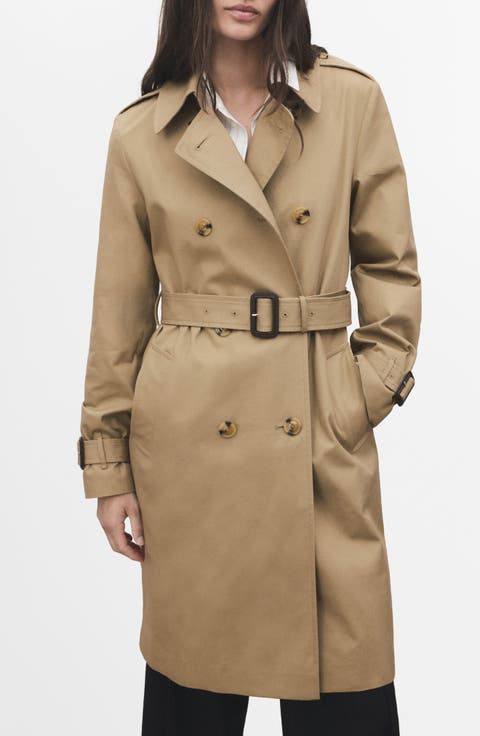 Classic Belted Trench Coat (Regular & Plus)
