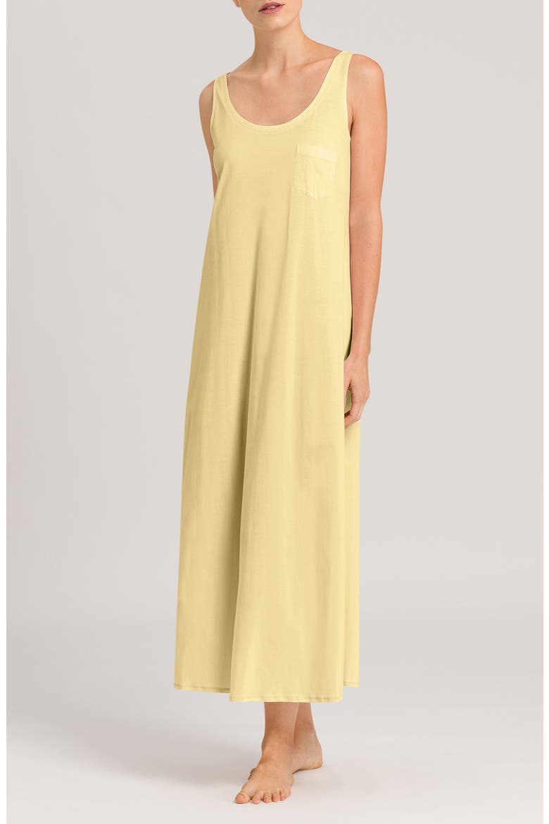 Cotton Deluxe Long Tank Gown, Main, color, VANILLA HIGHLIGHT