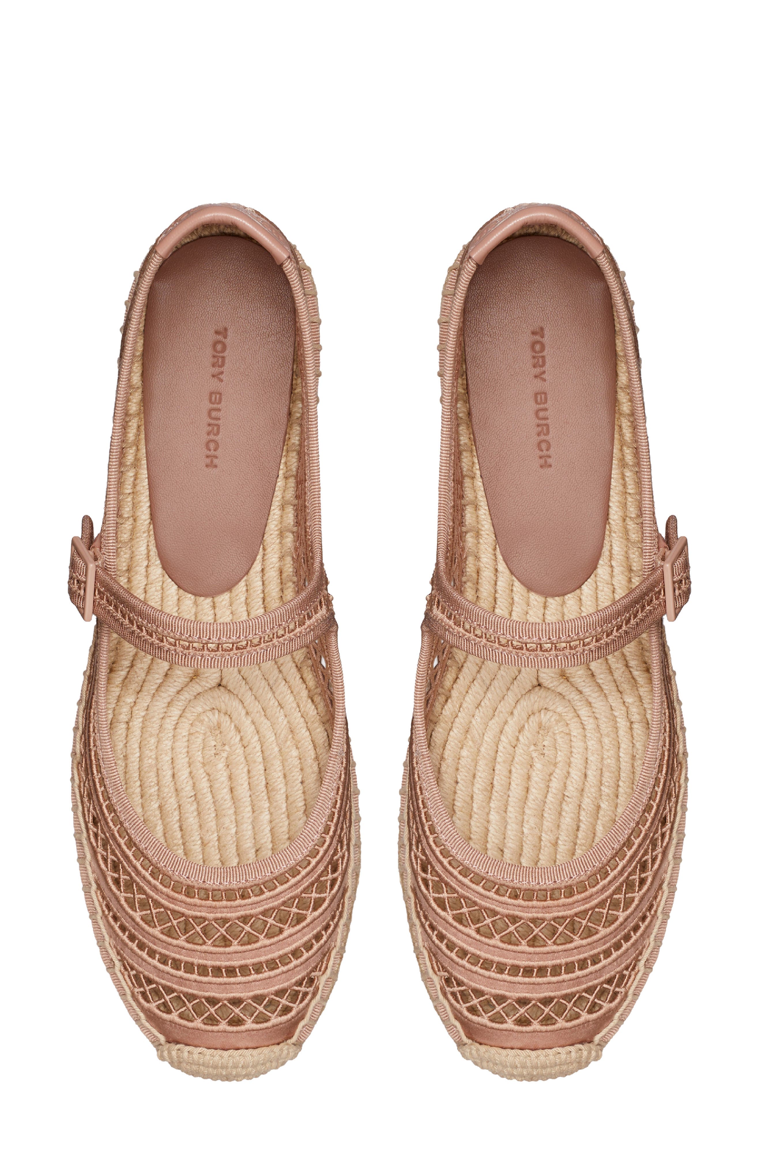 Open Weave Mary Jane Espadrille Flat, Alternate, color, VINTAGE MAUVE