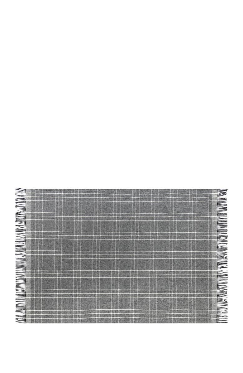 MELANGE HOME Italian Wool Blend Throw - Grey, Alternate, color, 