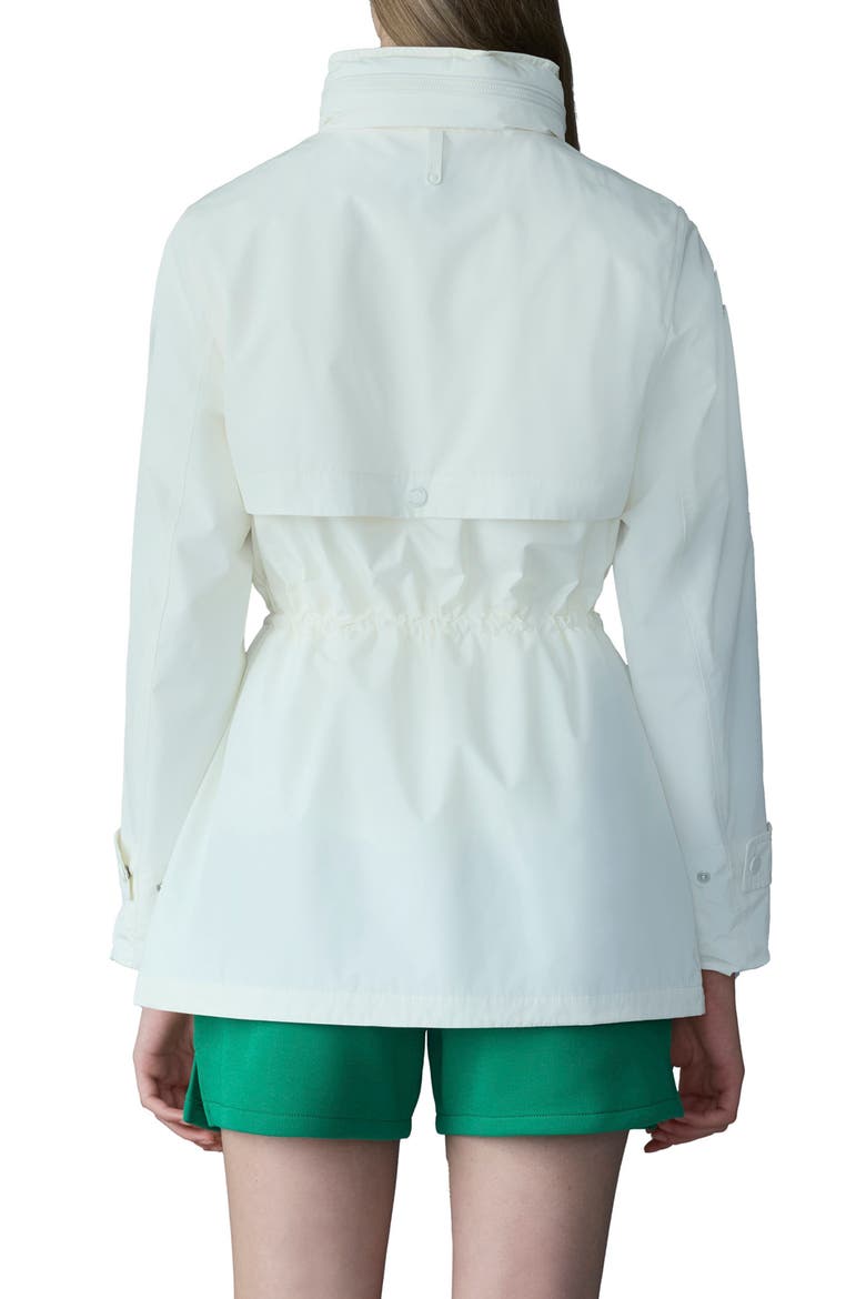 Keryn Hooded Rain Jacket, Alternate, color, CREAM