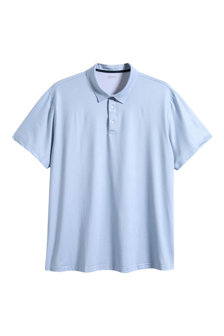 Print Golf Polo, Main, color, GLACIER/ BRADY BLUE