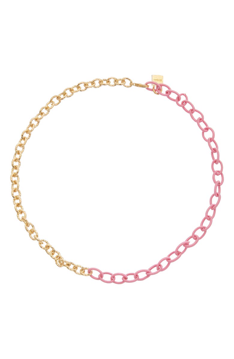 Juvell Two-Tone Chain Necklace, Main, color, Yellow