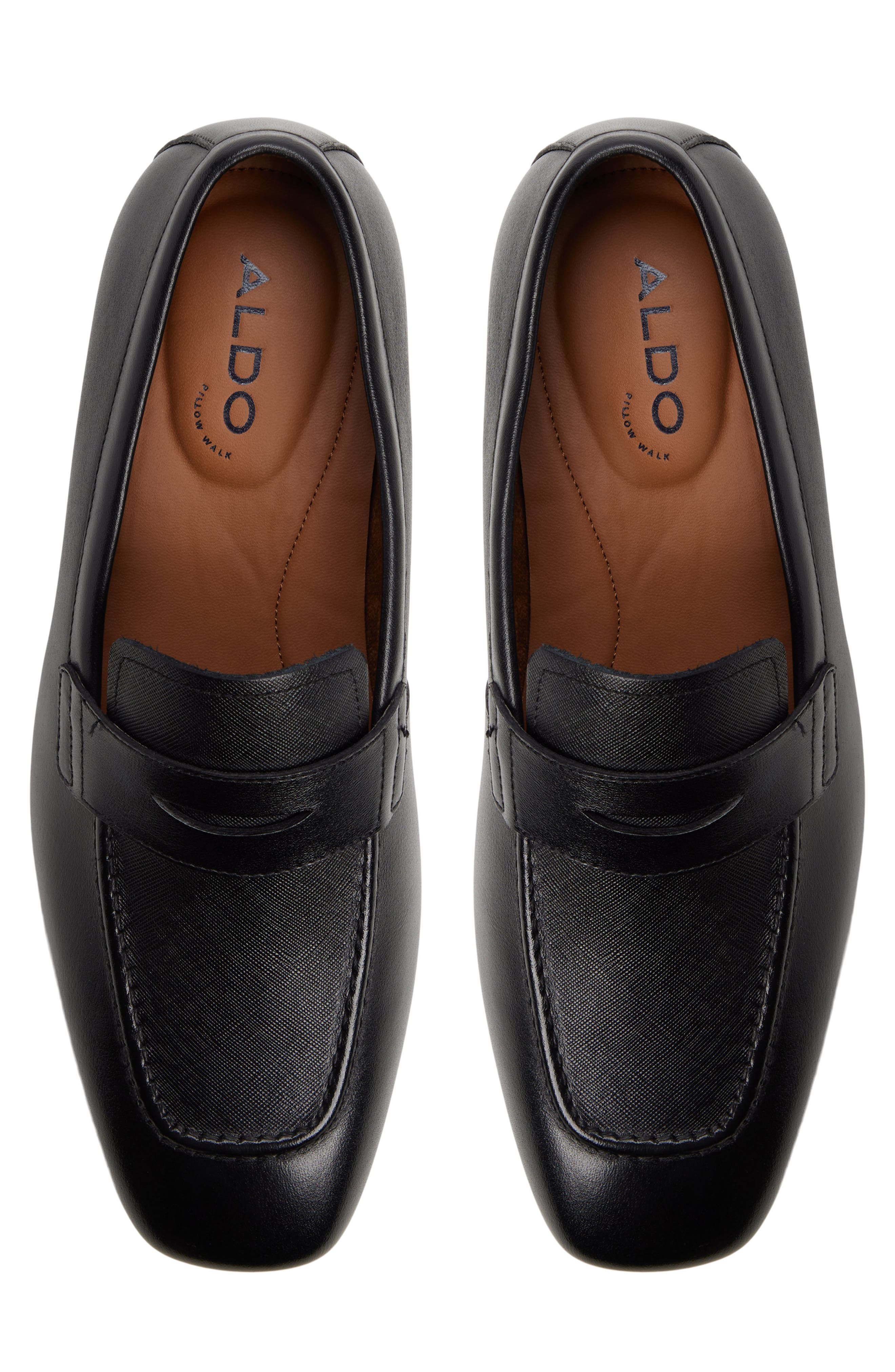 ALDO Portsmouth Penny Loafer, Alternate, color, Black