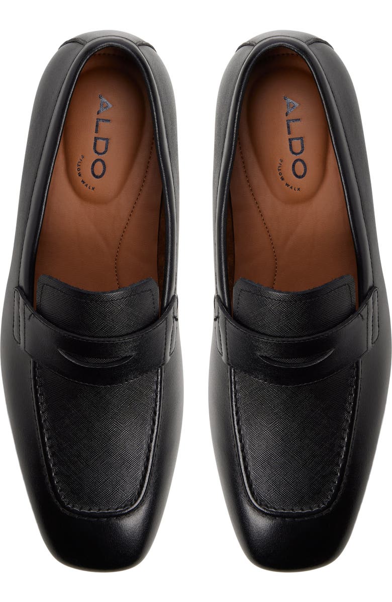 ALDO Portsmouth Penny Loafer, Alternate, color, Black