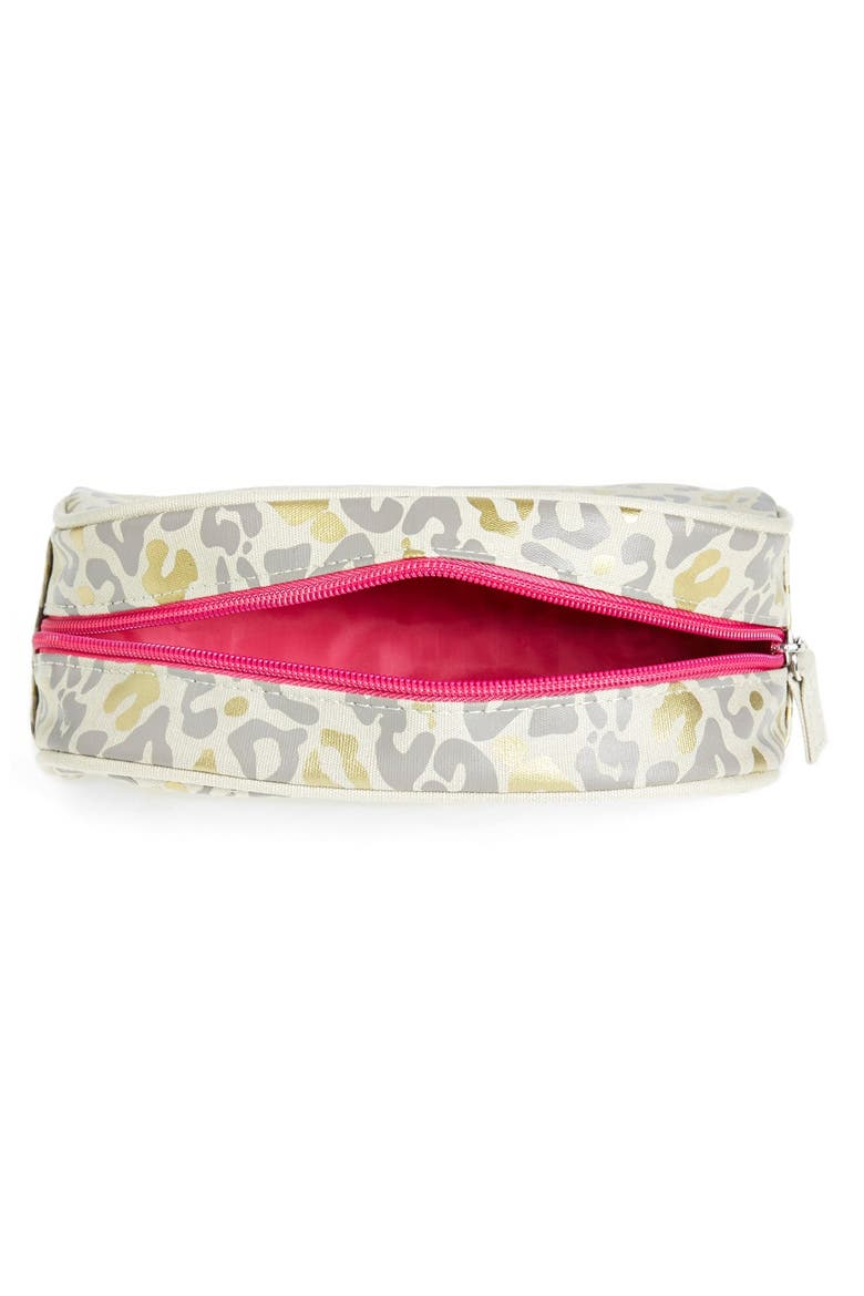 'Cheetah' Canvas Cosmetics Bag (Limited Edition) (Nordstrom Exclusive), Alternate, color, NO COLOR