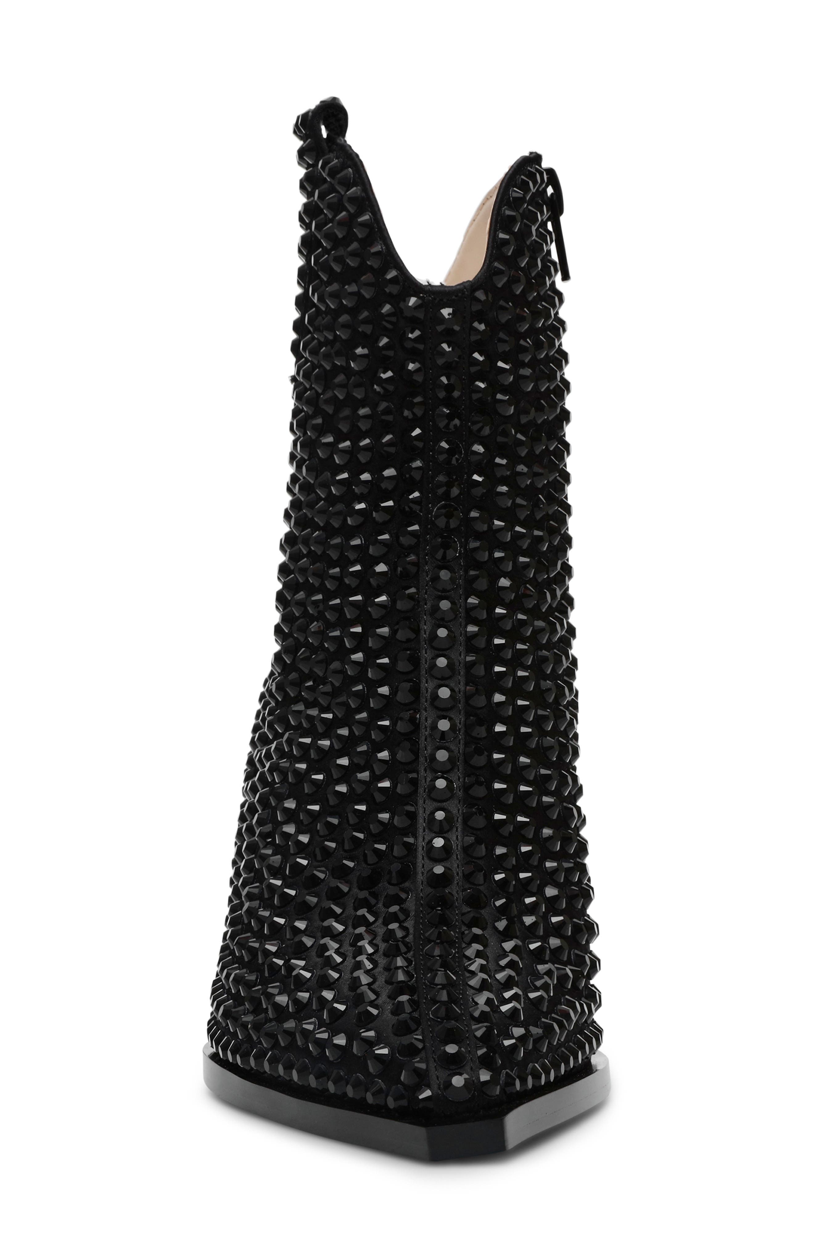 Betsey Johnson Neil Studded Western Boot, Alternate, color, 