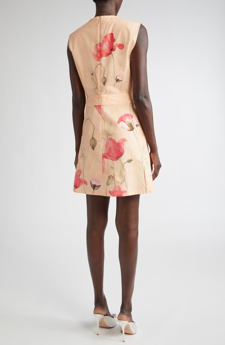 Giambattista Valli Poppy Print Cotton Poplin Dress, Alternate, color, Poppies Popeline Print