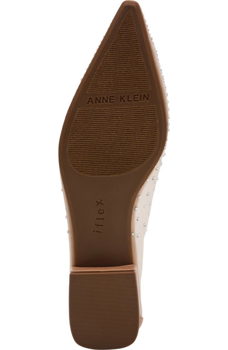 Anne Klein Carlisle Pointed Toe Pump, Alternate, color, Beige Crystal