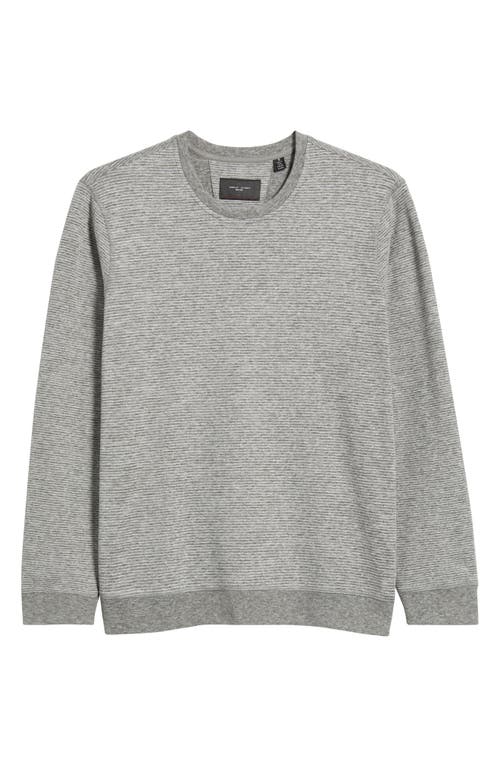 Daniel Buchler Pinstripe Long Sleeve Pajama T-shirt In Gray