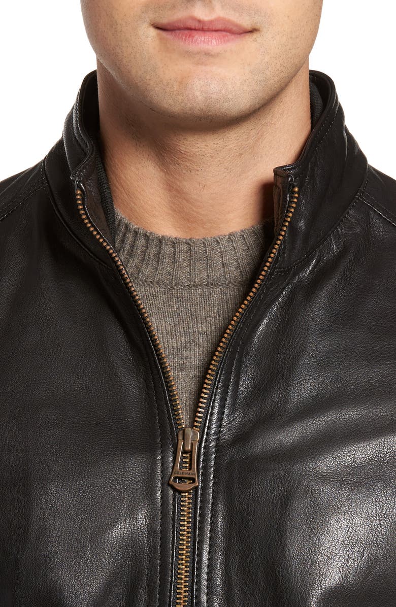 Cole Haan Washed Leather Jacket, Alternate, color,