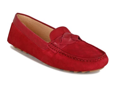 Joan Oloff Shoes Piper Leather Driving Loafer In Multi
