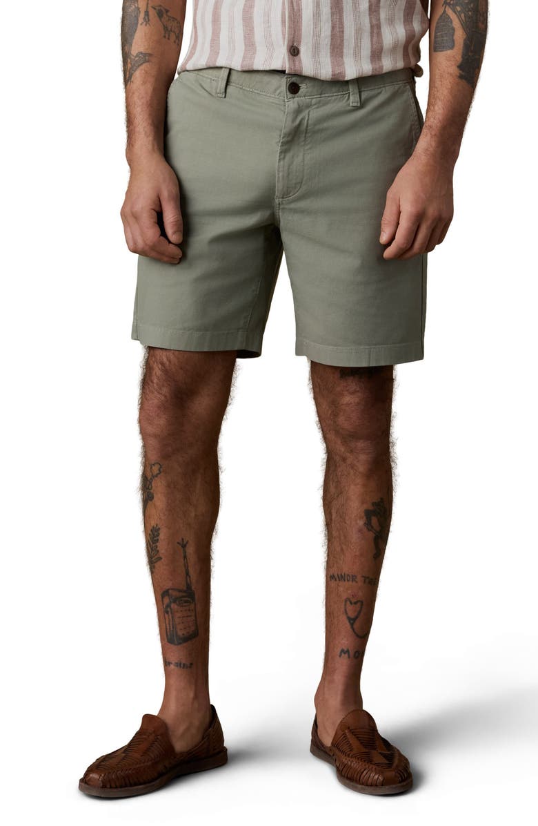 Faherty Essential 8-Inch Chino Shorts, Main, color, Trail Olive