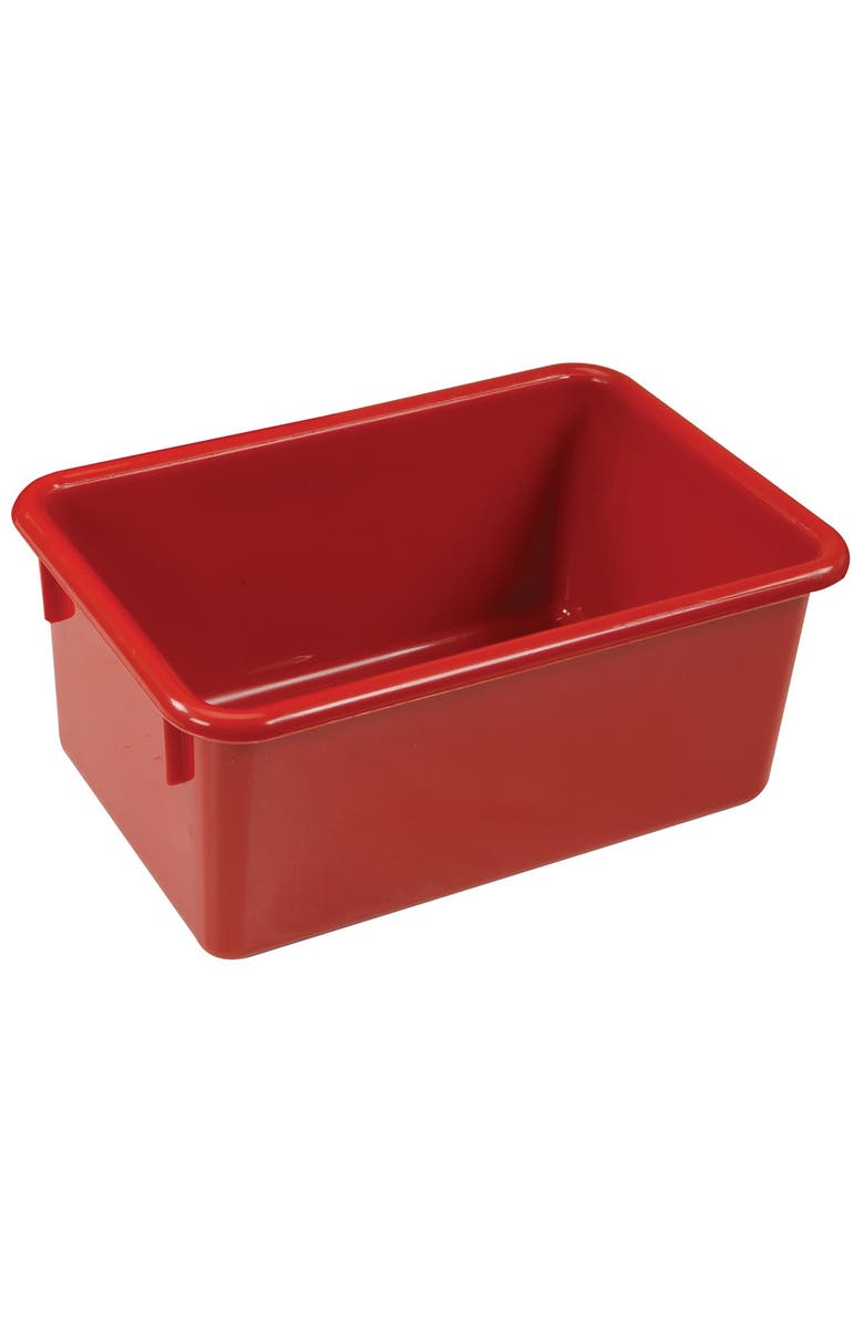 Kaplan Early Learning Company Red Colored Storage Bin - Set of 5, Alternate, color, Red