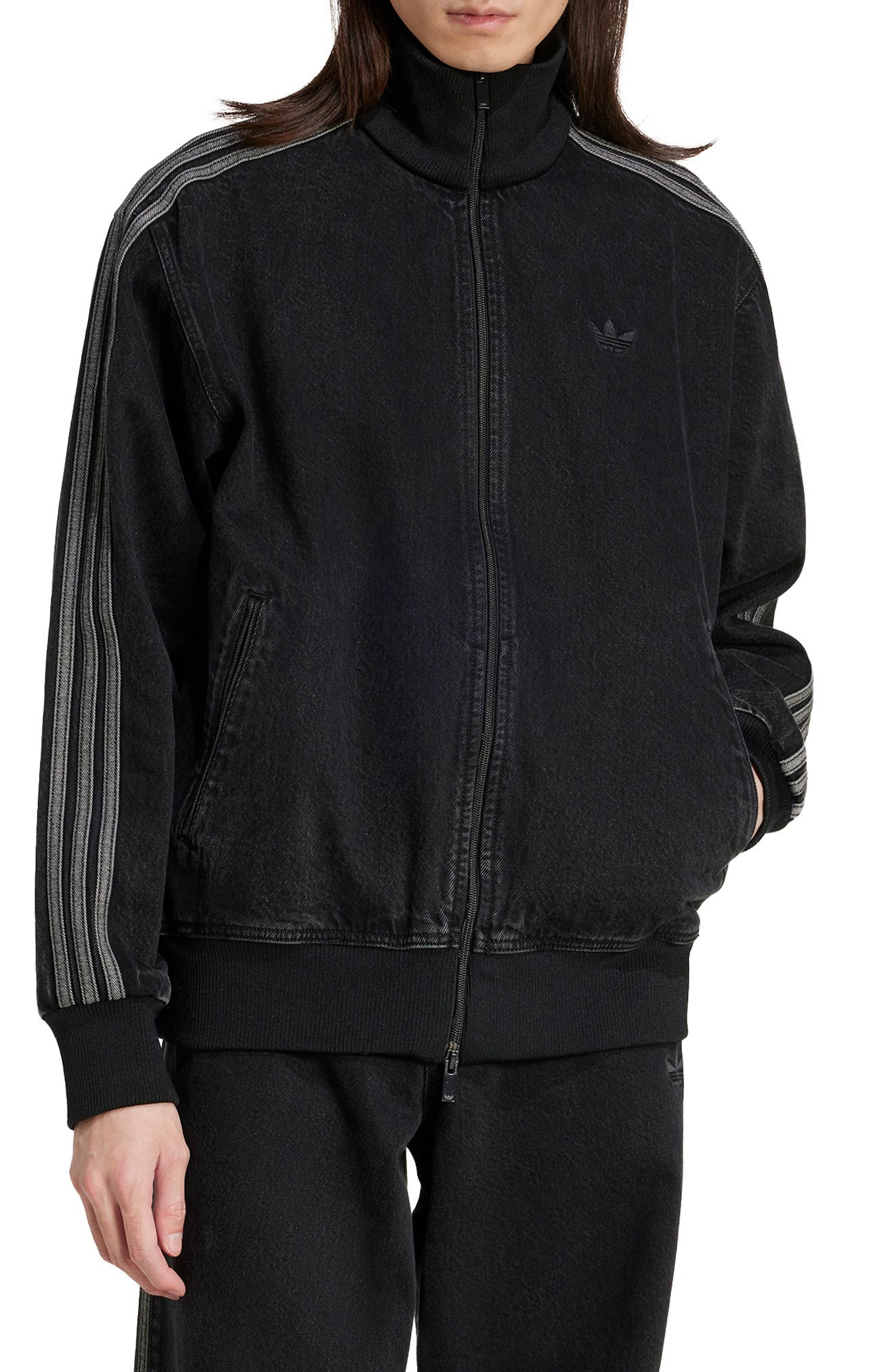 ジャケット・アウター ADICOLOR DENIM FIREBIRD TRACK TOP adidas Originals Adicolor Firebird Denim Track Jacket (Men