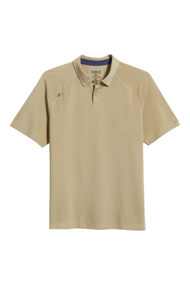 Delta Performance Piqué Polo, Alternate, color, TOASTED SESAME