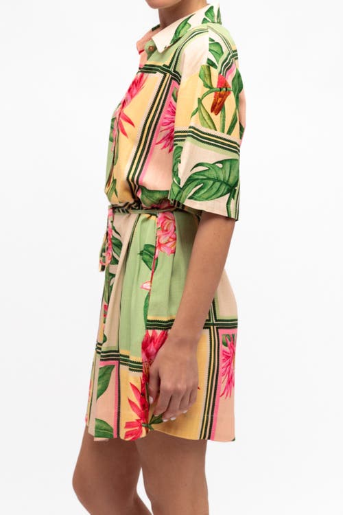 White Closet Paradise Mini Dress In Green