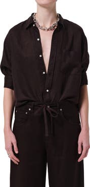 Citizens of Humanity Kayla Button-Up Linen Shirt