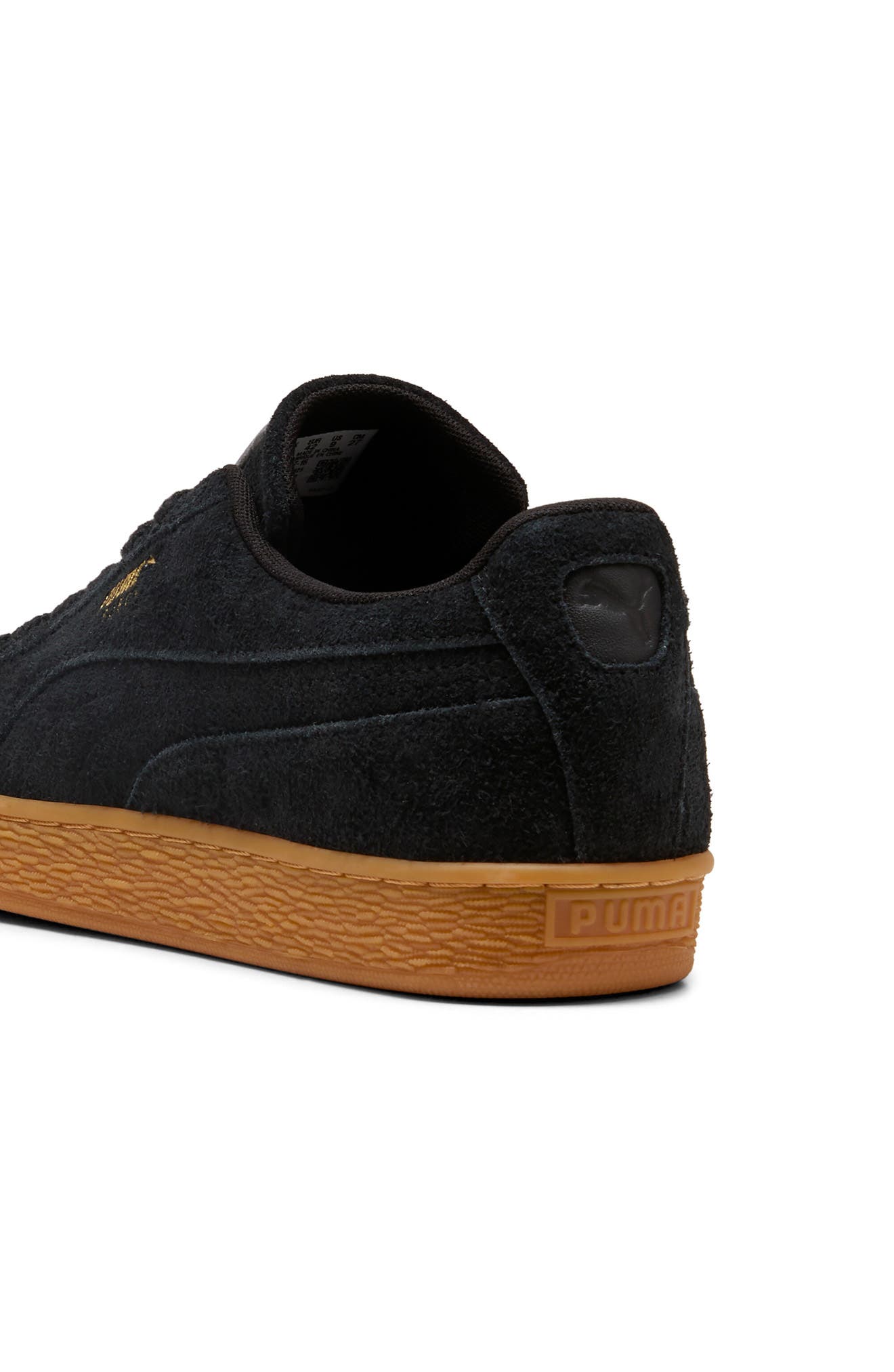 Suede Forever Sneaker, Alternate, color, PUMA BLACK/ GOLD