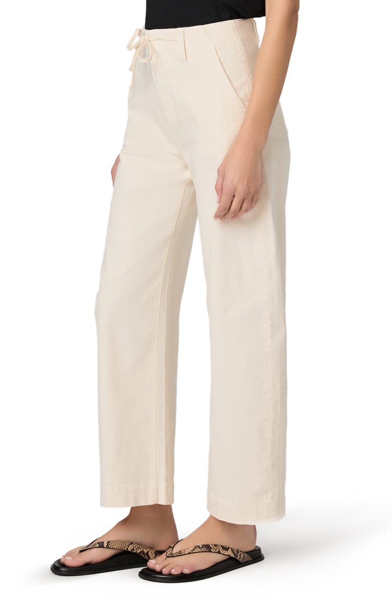 PAIGE Arellia Tie Waist Ankle Pants, Alternate, color, Quartz Sand